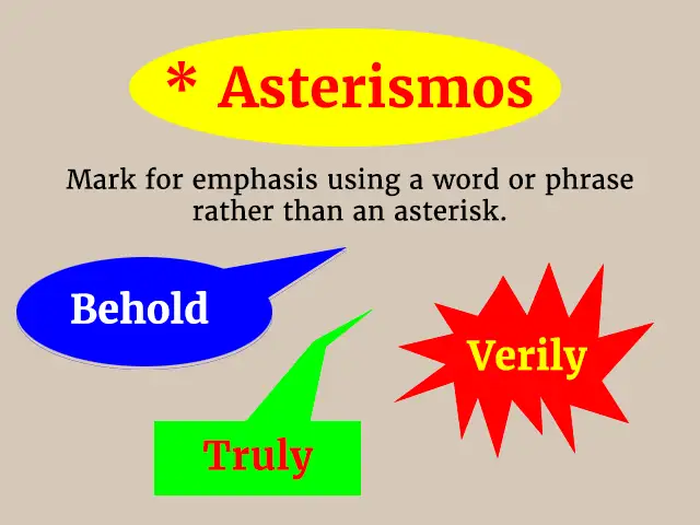 Figure of Speech Asterismos
